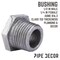 B & K STZ Industries 1/2 in. MIP each X 1/4 in. D FIP Black Malleable Iron Hex Bushing 310UPB-1214 - alternate 3